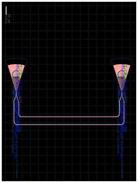 MZI with grating couplers in GDSFactory
