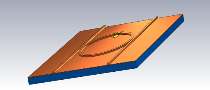 Ring Resonator Phase-Change Switch simulated in CST